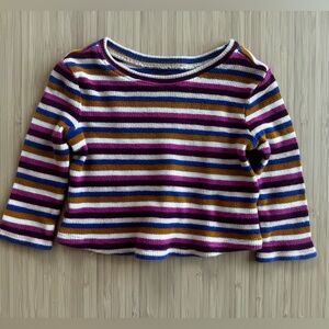 Old navy baby girl 12-18 months stripe long sleeve shirt